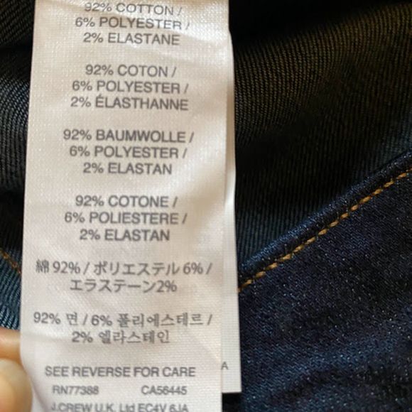 J Crew Vintage Cropped Blue Dark Wash Jeans 29 - Picture 4 of 7